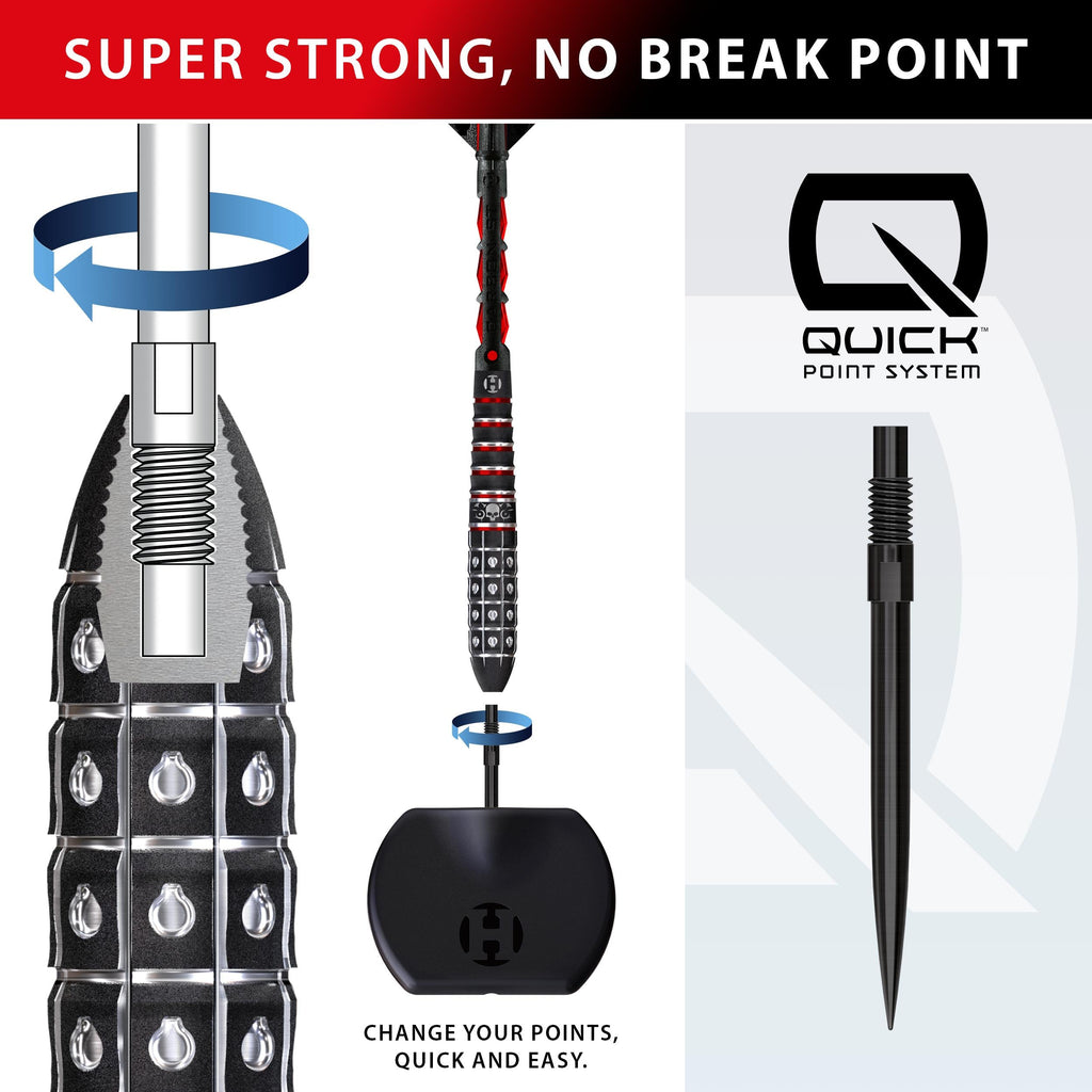 Harrows Ryan Searle Series 3 90% Tungsten QP Steel Tip Darts – official manufacturer alternate view