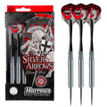 Harrows Silver Arrows Ringed Chromed Brass Steel Tip Darts