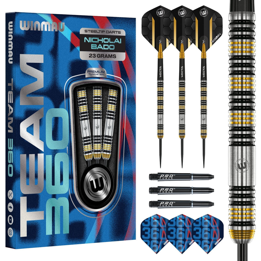 Winmau Nicholai Bado 90% Tungsten Steel Tip Darts