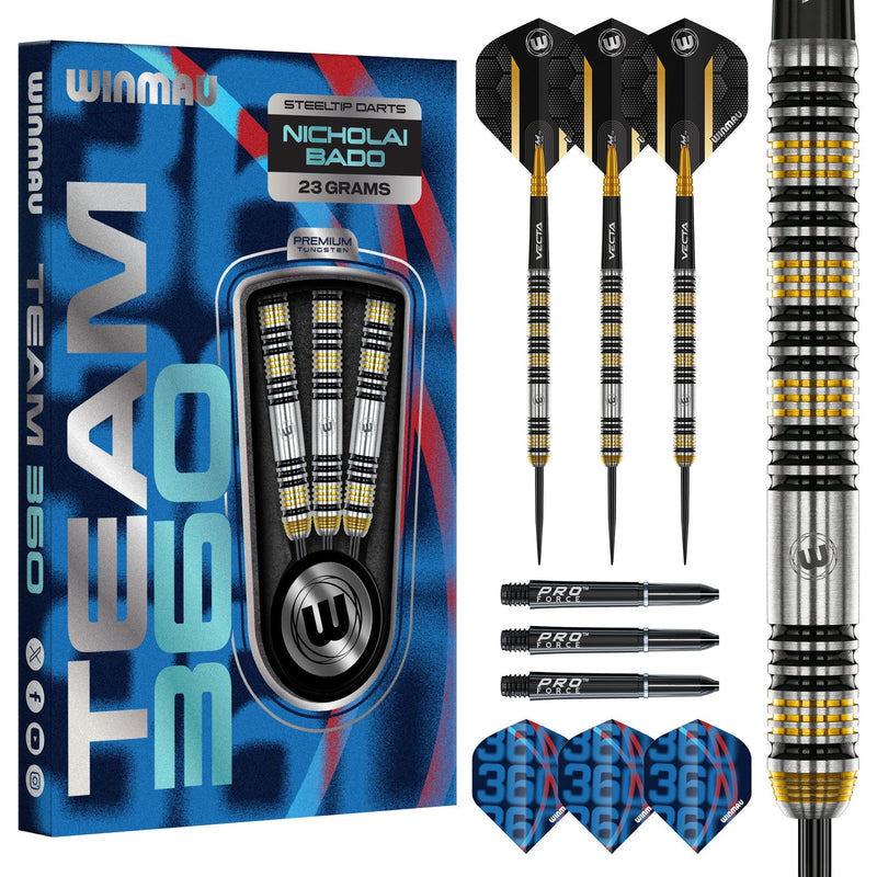 Winmau Nicholai Bado 90% Tungsten Steel Tip Darts