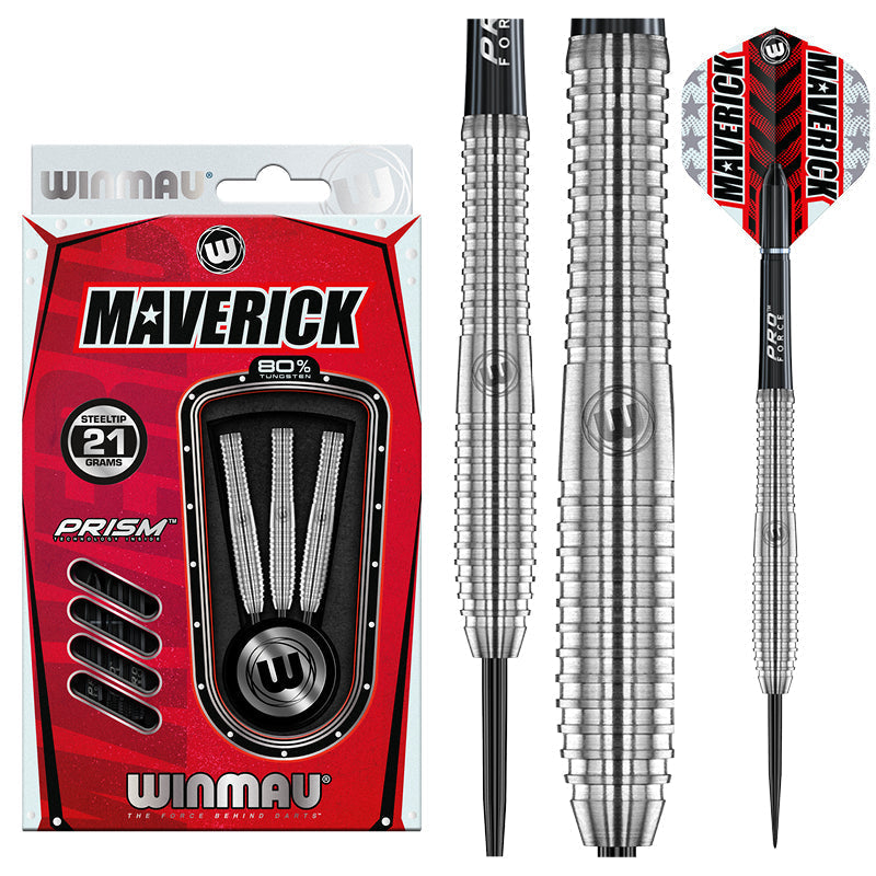 Winmau Maverick 80% Tungsten Steel Tip Darts