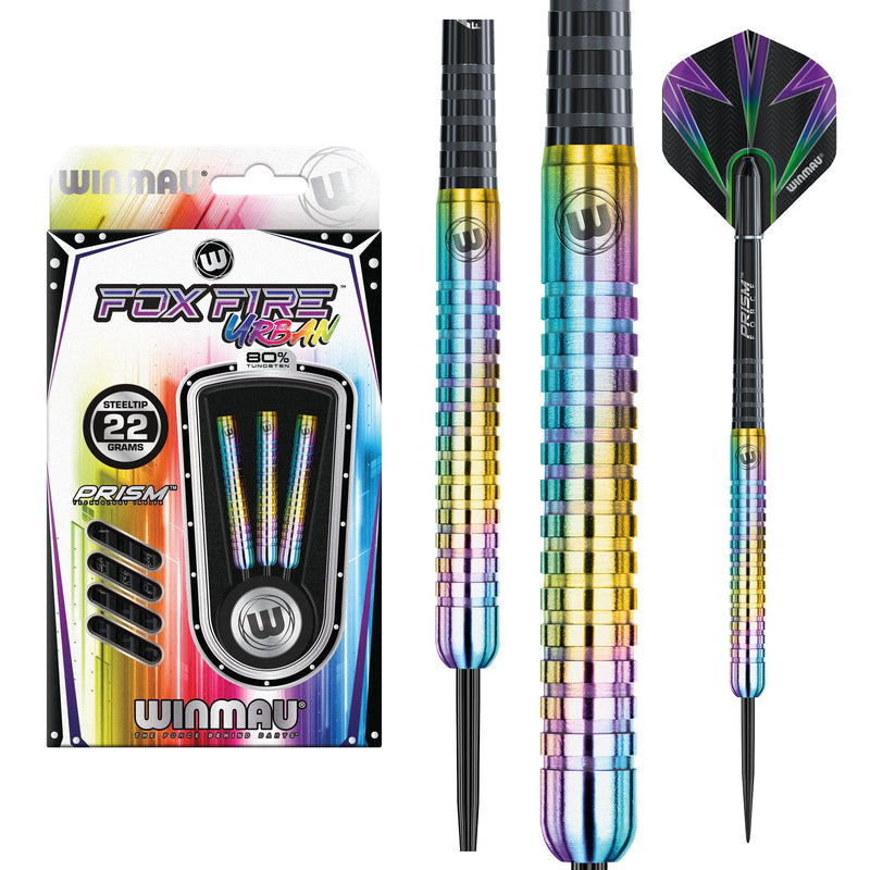 Winmau Foxfire Urban 80% Tungsten Steel Tip Darts