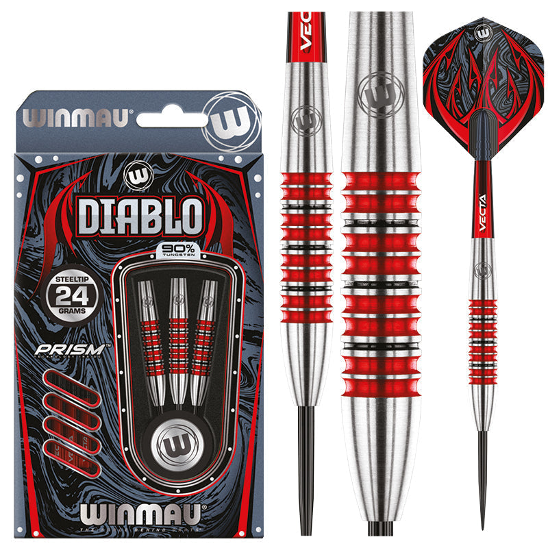 Winmau Diablo Torpedo 90% Tungsten Steel Tip Darts