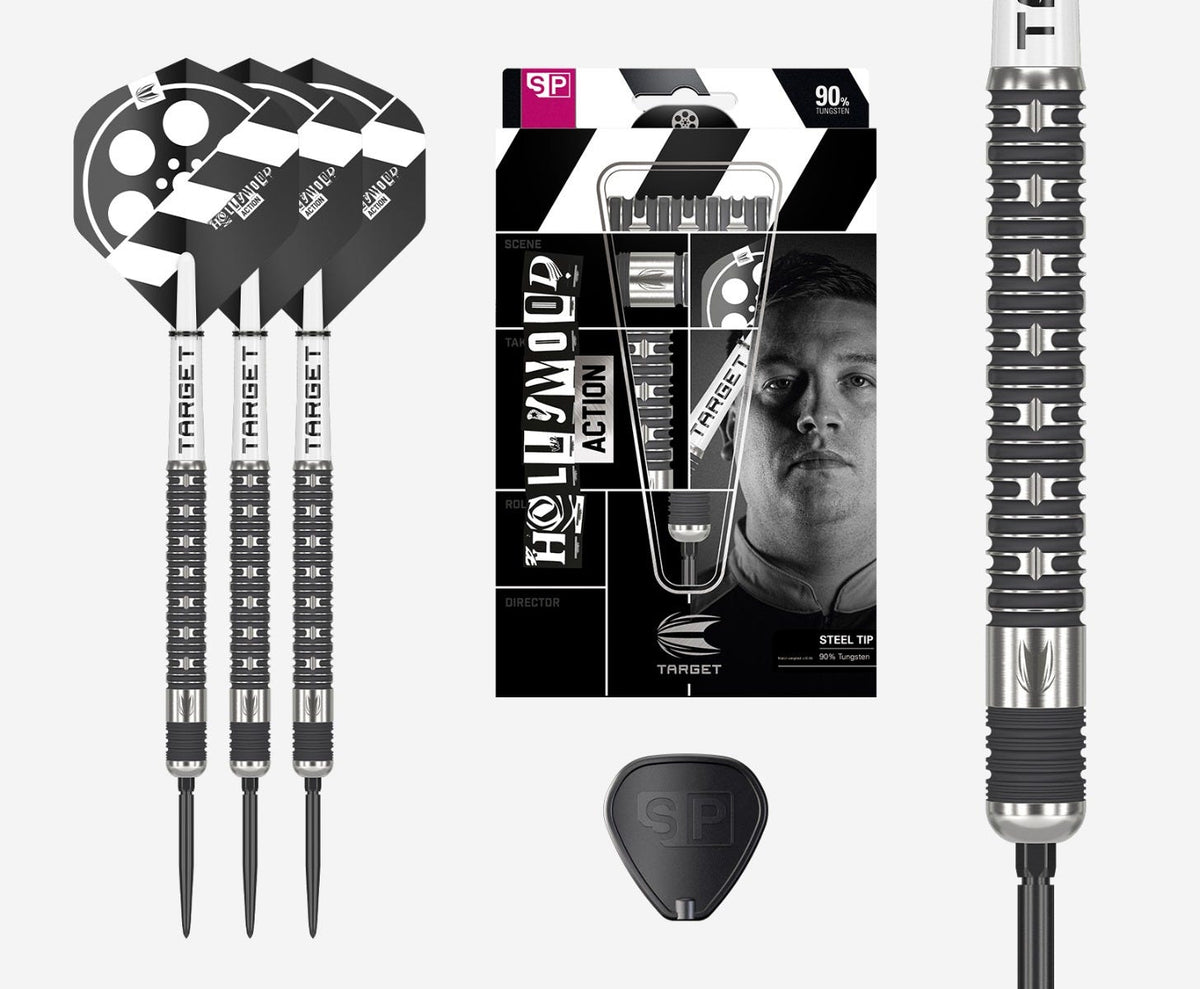 Hollywood Action 90% Tungsten SP Steel Tip Darts by Target