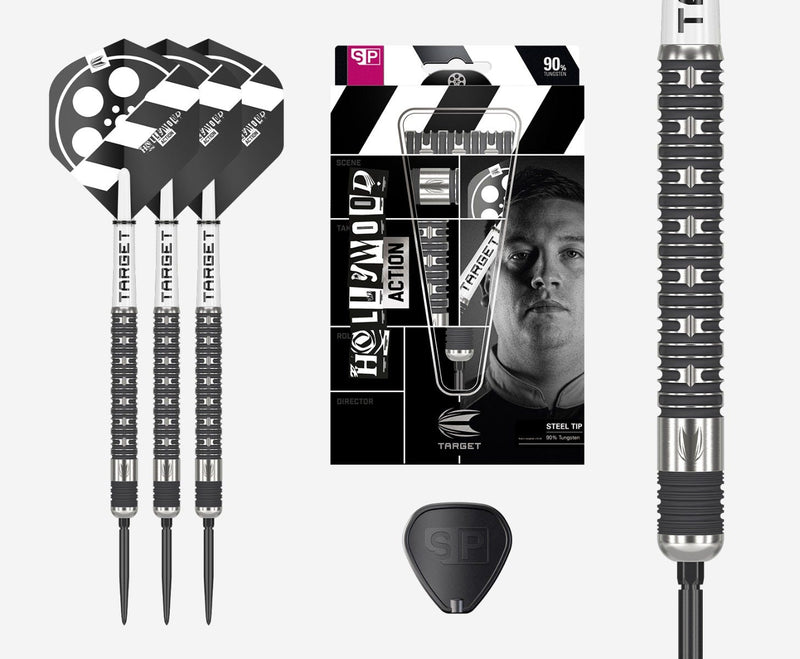 Hollywood Action 90% Tungsten SP Steel Tip Darts by Target