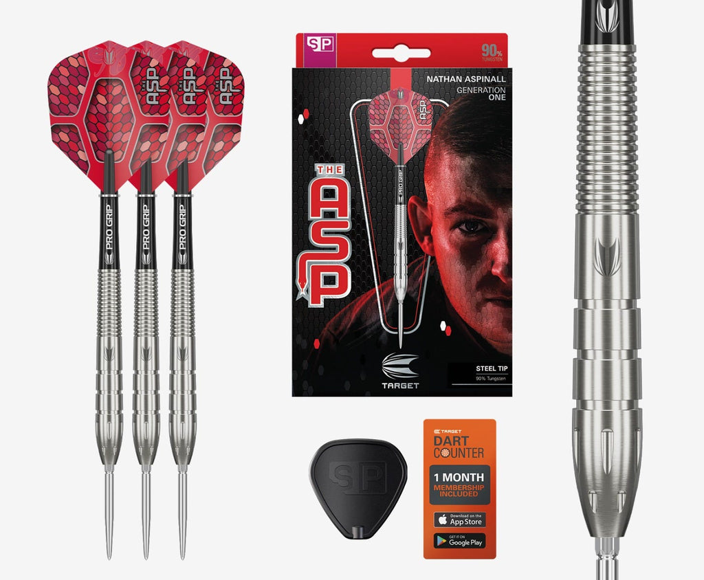 Target Nathan Aspinall G1 Swiss Point 90% Tungsten Steel Tip Darts