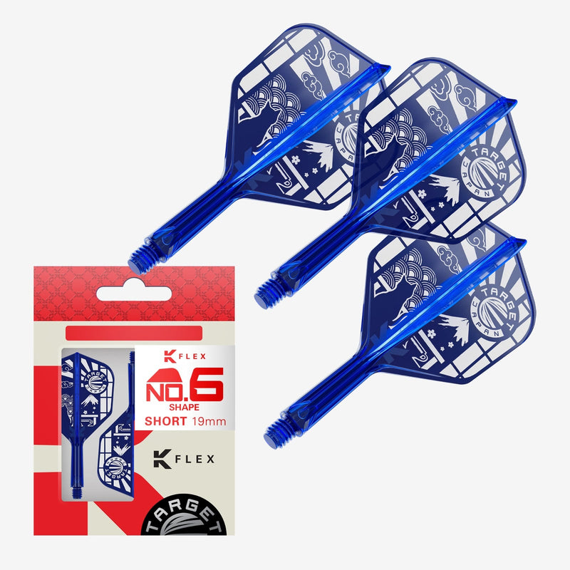 Target Japan Blue Limited Edition K-Flex Integrated Flights & Shafts No6