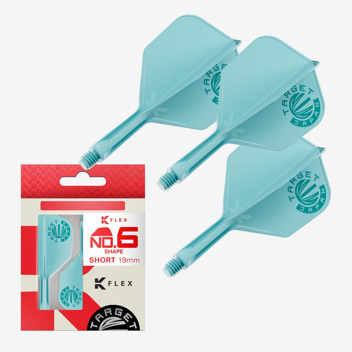 Target Japan Logo Aqua K-Flex No6 Integrated Flights & Shafts