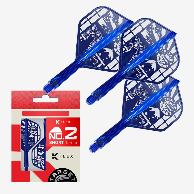 Target Japan Blue Limited Edition K-Flex Integrated Flights & Shafts No2