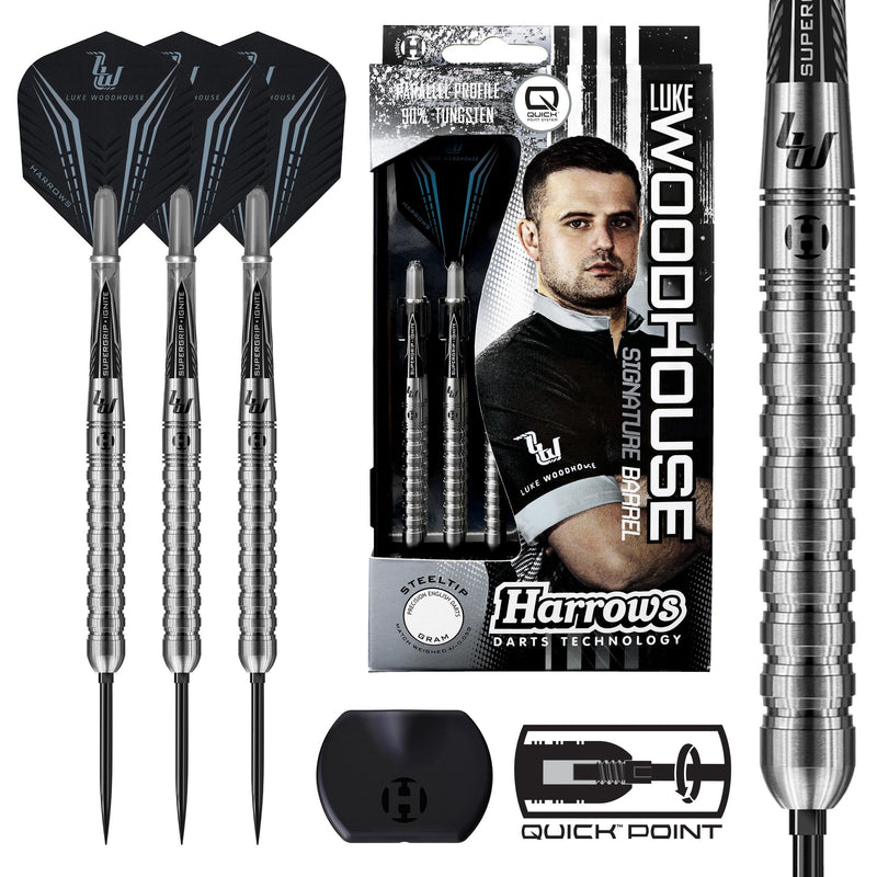 Harrows Luke Woodhouse Series 1 90% Tungsten QP Steel Tip Darts