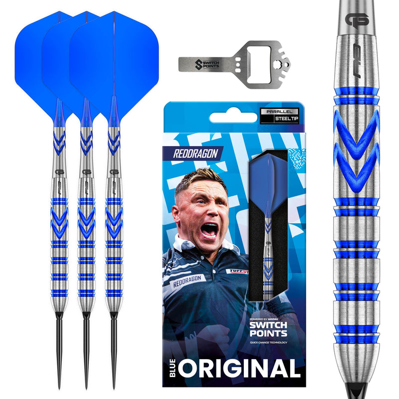 Red Dragon Gerwyn Price Iceman Blue 90% Tungsten Switch Point Darts