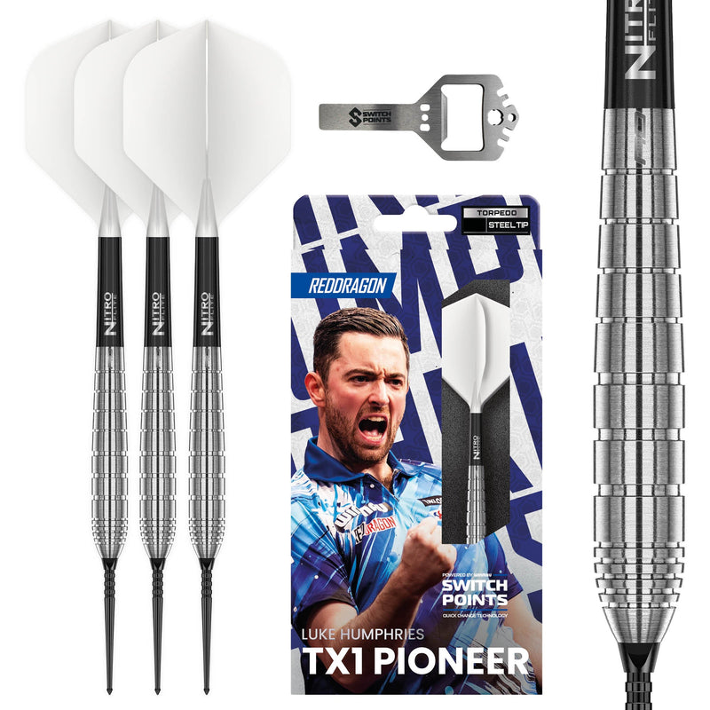 Red Dragon Luke Humphries TX1 Pioneer 90% Tungsten Switch Point Darts