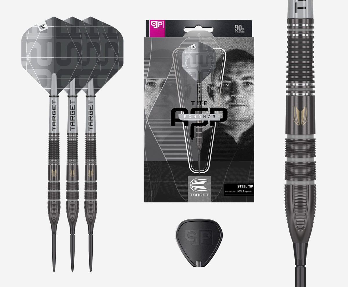 Target Darts Nathan Aspinall x Echo Steel Tip Darts Set Box Contents - Main Image