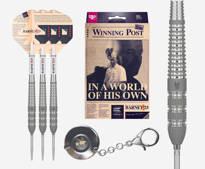 Barney 25 95% Tungsten SP Steel Tip Darts by Target