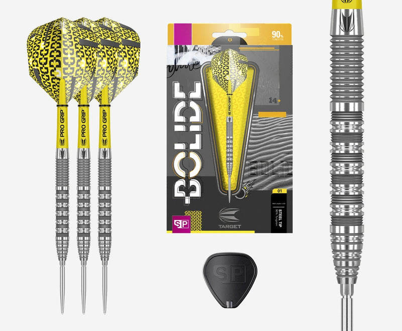 Bolide 01 Swiss Point 90% Tungsten Steel Tip Darts by Target