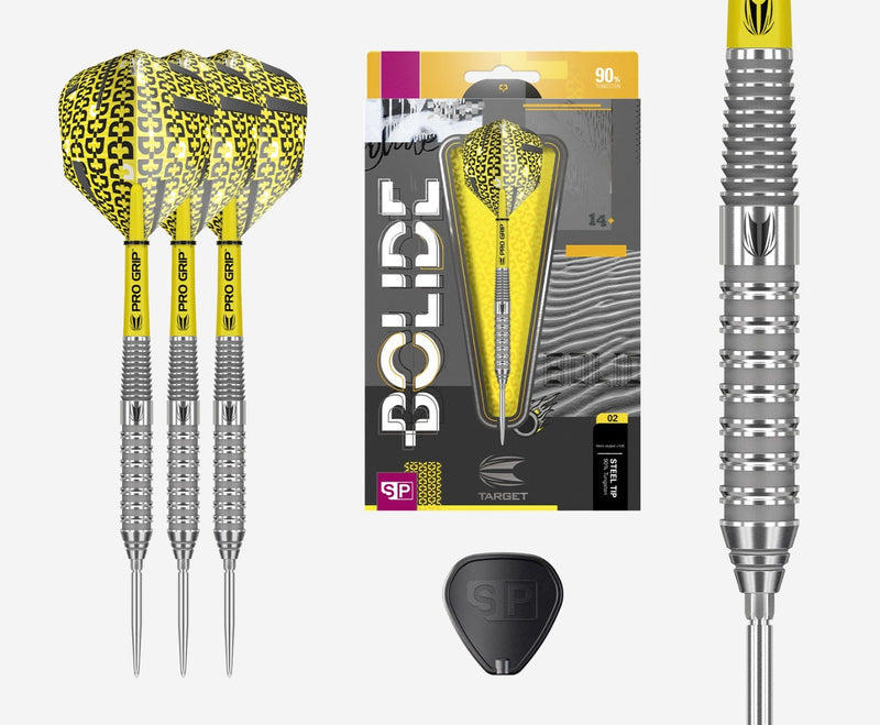 Bolide 02 Swiss Point 90% Tungsten Steel Tip Darts by Target