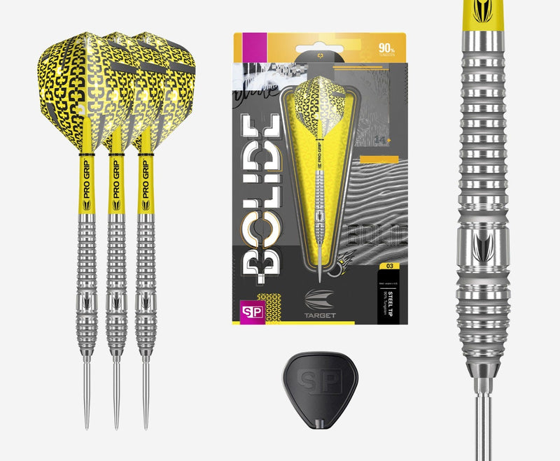 Bolide 03 Swiss Point 90% Tungsten Steel Tip Darts by Target