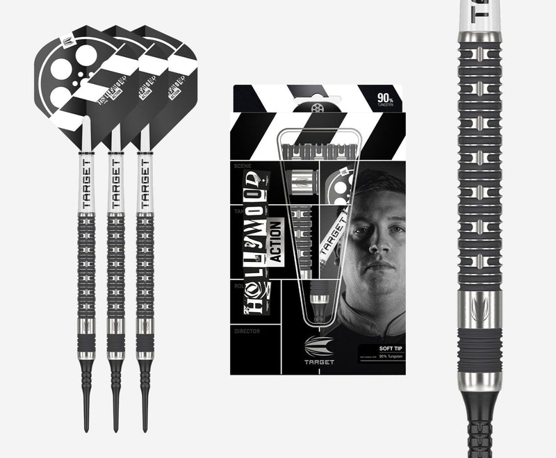 Hollywood Action 90% Tungsten Soft Tip Darts by Target