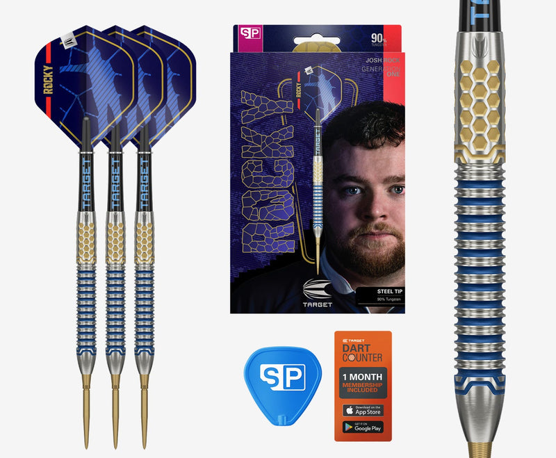 Target Josh Rock G1 Swiss Point 90% Tungsten Steel Tip Darts