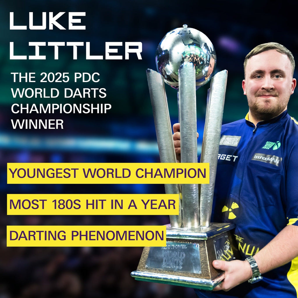 Luke Littler Brass Steel Tip Darts - World Darts Champion
