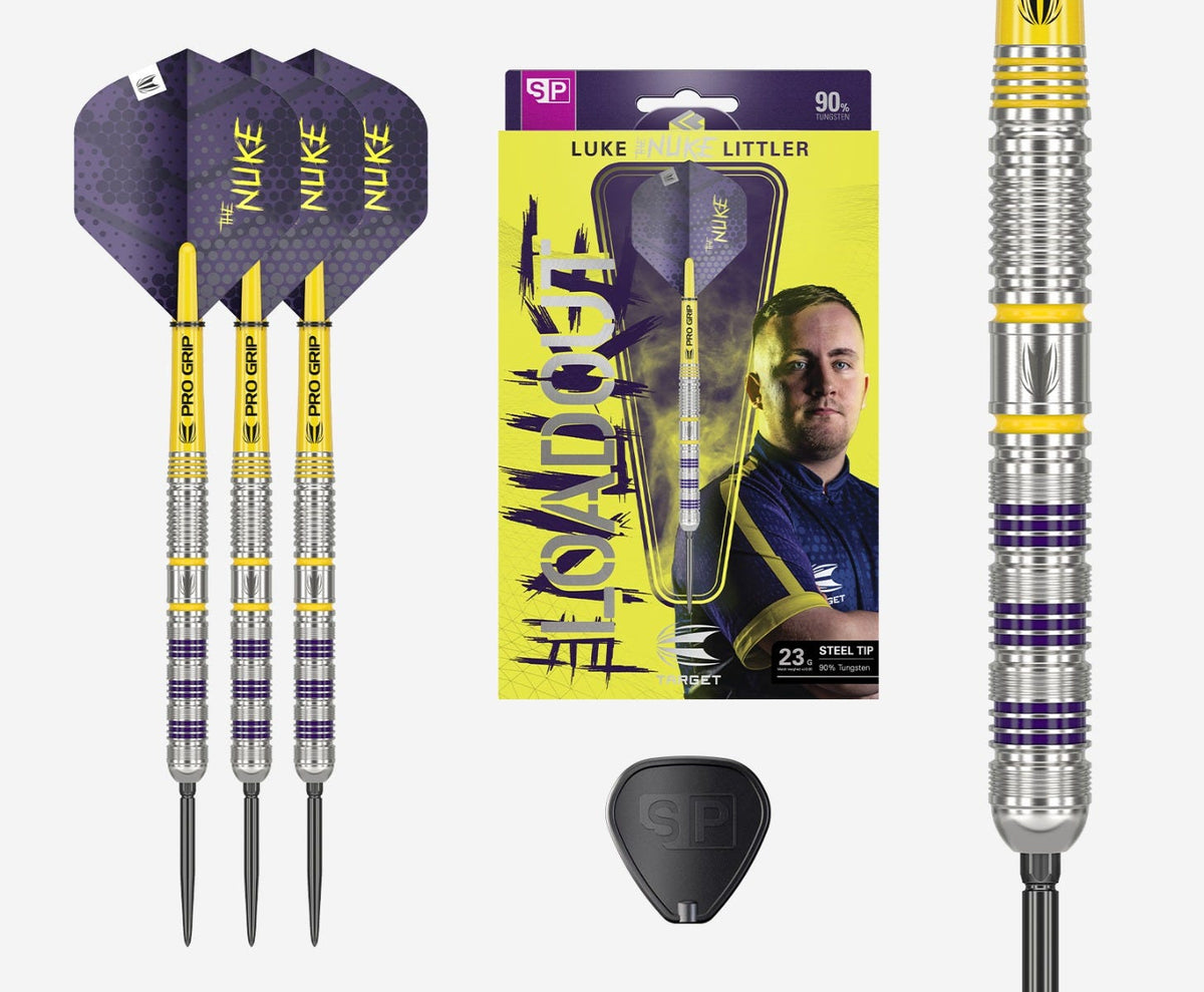 Luke Littler Loadout SP Darts Set Box Contents - Main Image