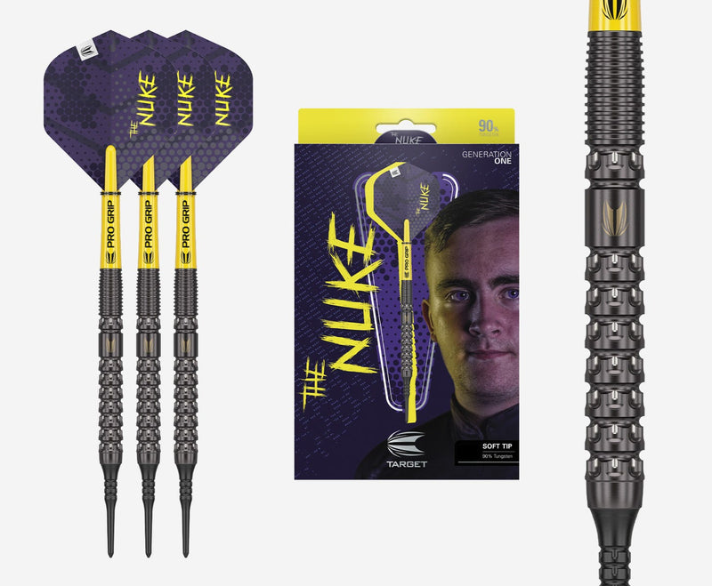 Luke Littler 90% Tungsten Soft Tip Darts by Target