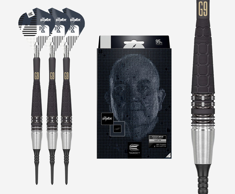 Phil Taylor Power Gen 9 95% Tungsten Soft Tip Darts by Target