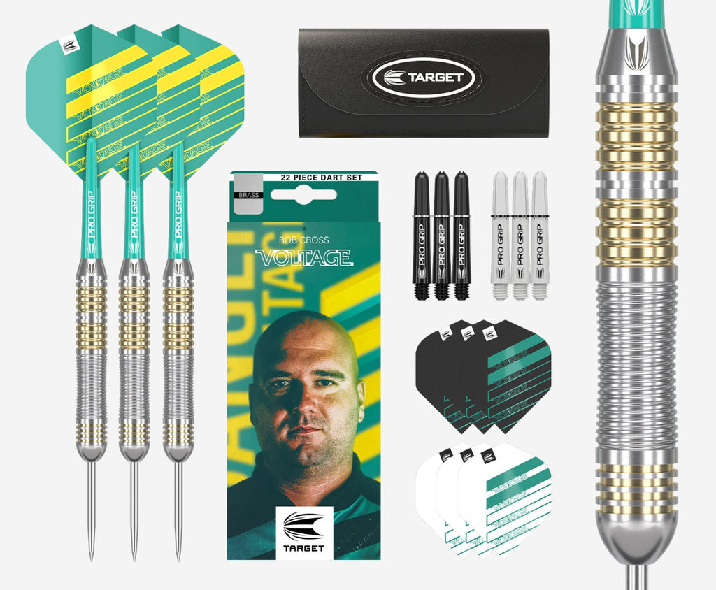 Target Darts Rob Cross Brass Set Box Contents - Main Image