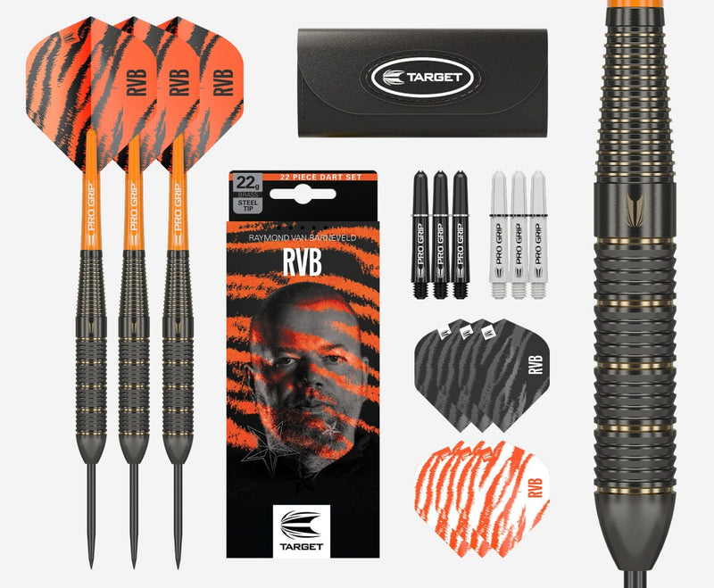 Raymond Van Barneveld RVB Brass Steel Tip Darts by Target