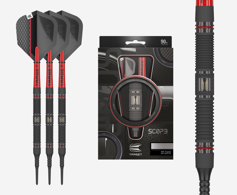 Scope 10 90% Tungsten Soft Tip Darts by Target