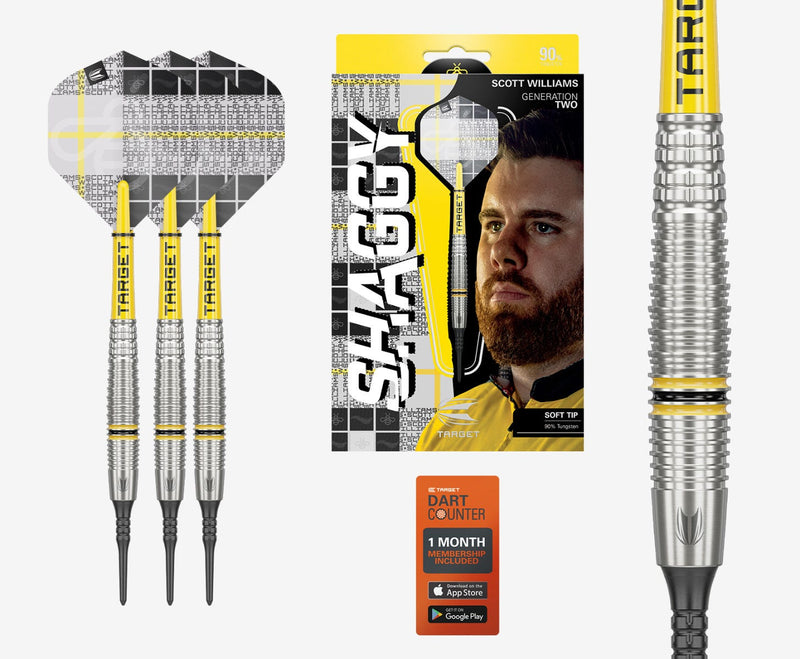 Scott Williams G2 90% Tungsten Soft Tip Darts by Target