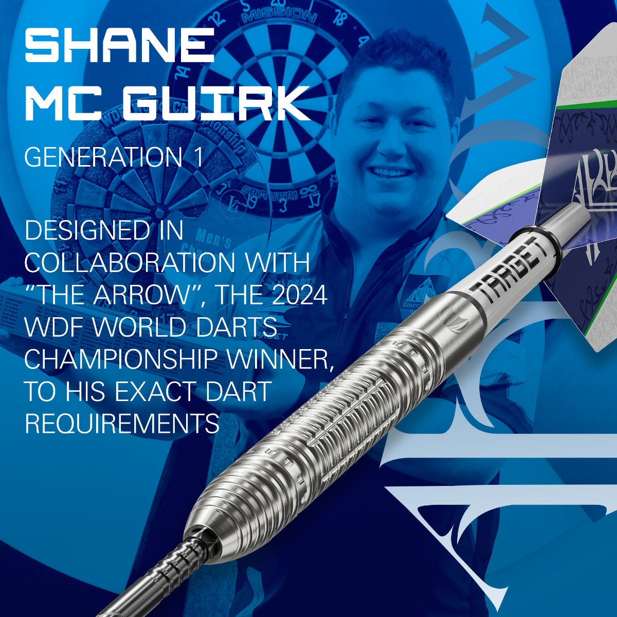 Shane Mc Guirk Generation 1 Darts Set - Made in collaboration with Shane Mc Guirk