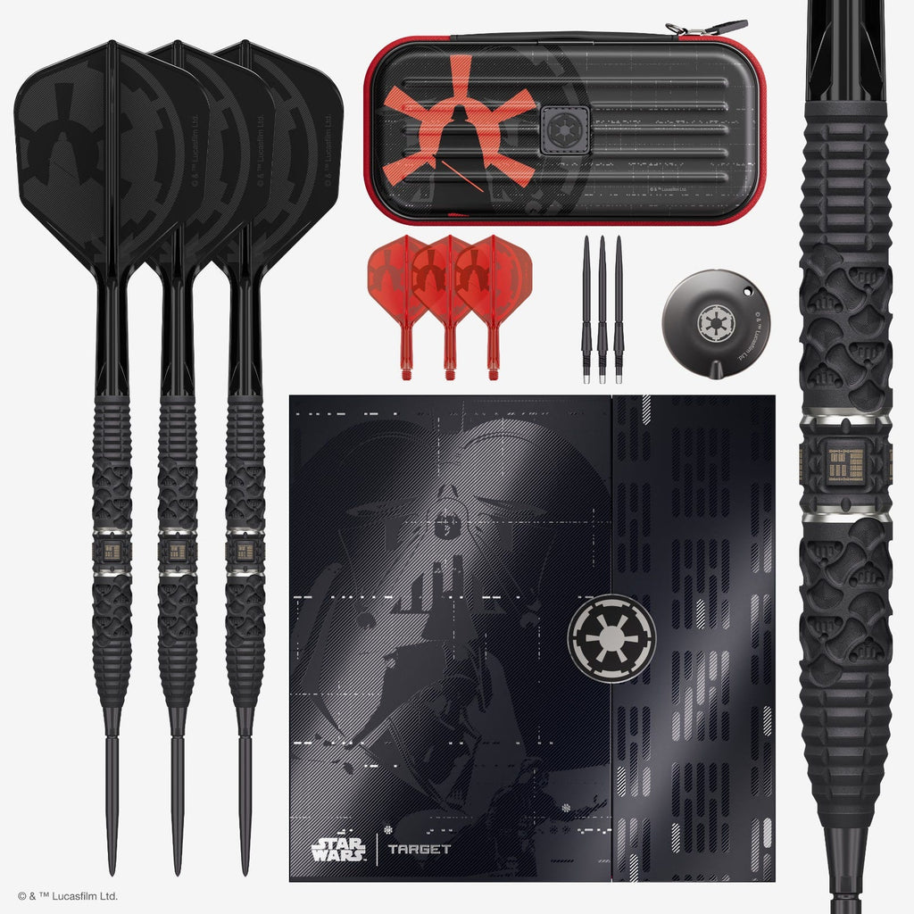 Star Wars Darth Vader Swiss Point Darts Set - Box Contents
