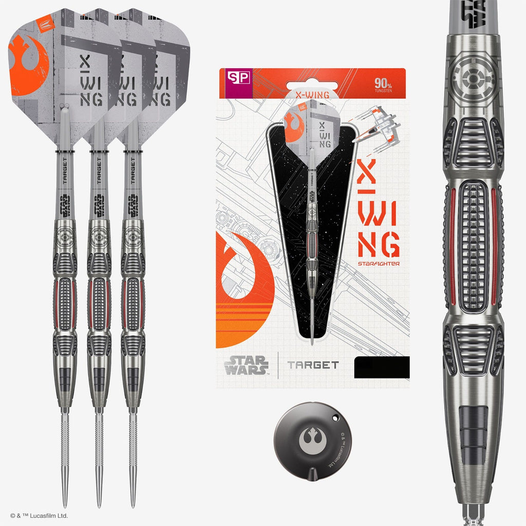 Star Wars X-Wing Swiss Point Darts Set - Box Contents
