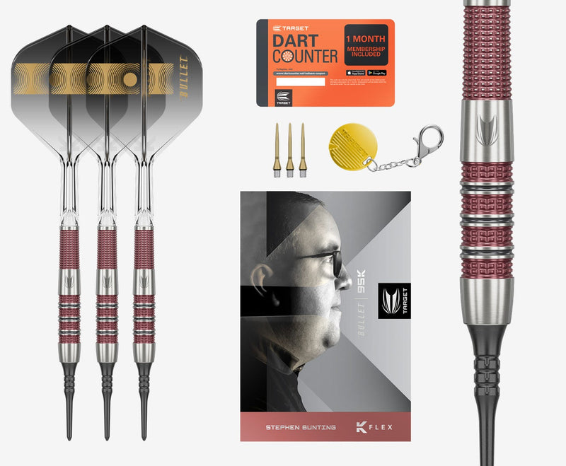 Stephen Bunting 95K 95% Tungsten Soft Tip Darts by Target