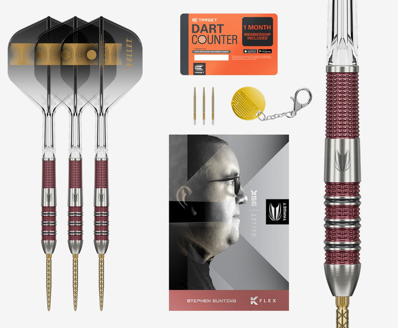 Target Stephen Bunting 95K Swiss Point 95% Tungsten Steel Tip Darts