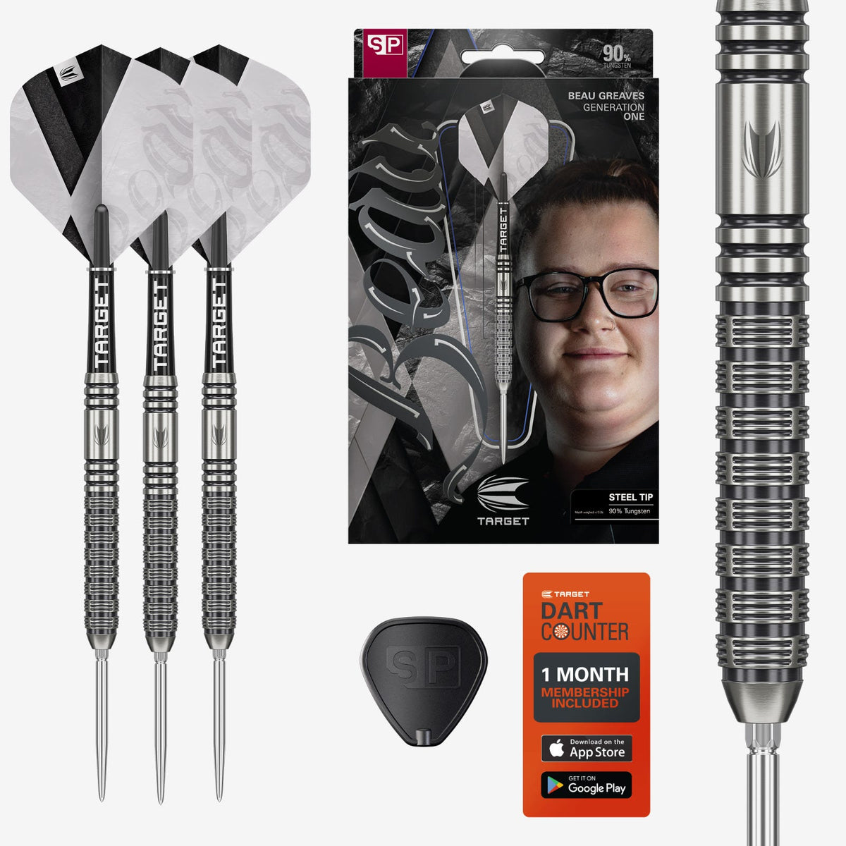 Beau Greaves G1 Swiss Point Darts Set