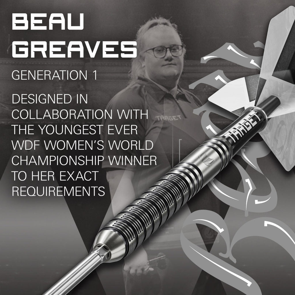 Beau Greaves G1 Swiss Point Darts Set - Made in collaboration with Beau Greaves