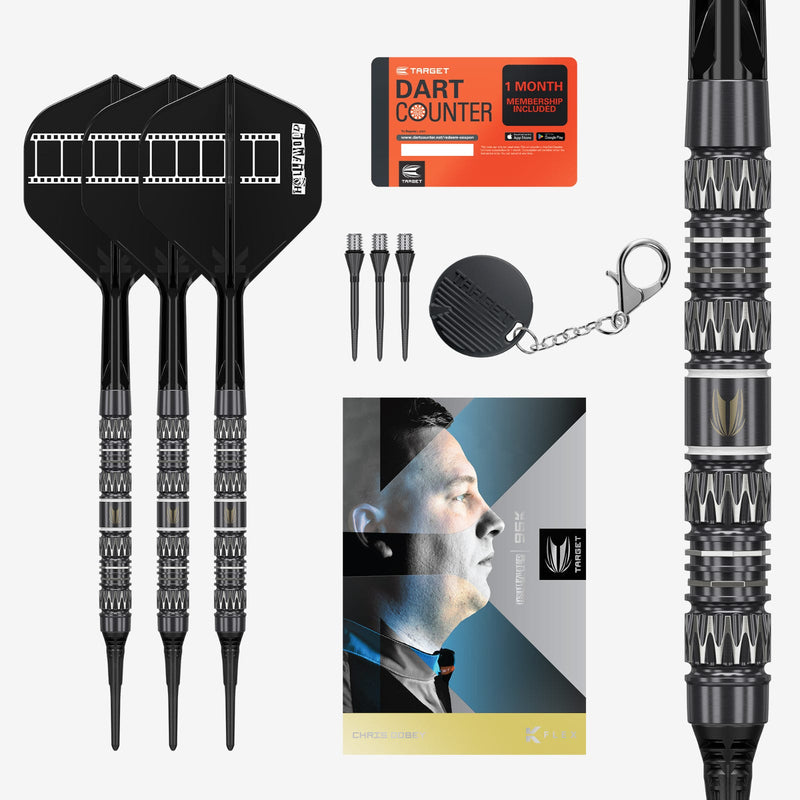 Target Chris Dobey 95K 95% Tungsten Soft Tip Darts