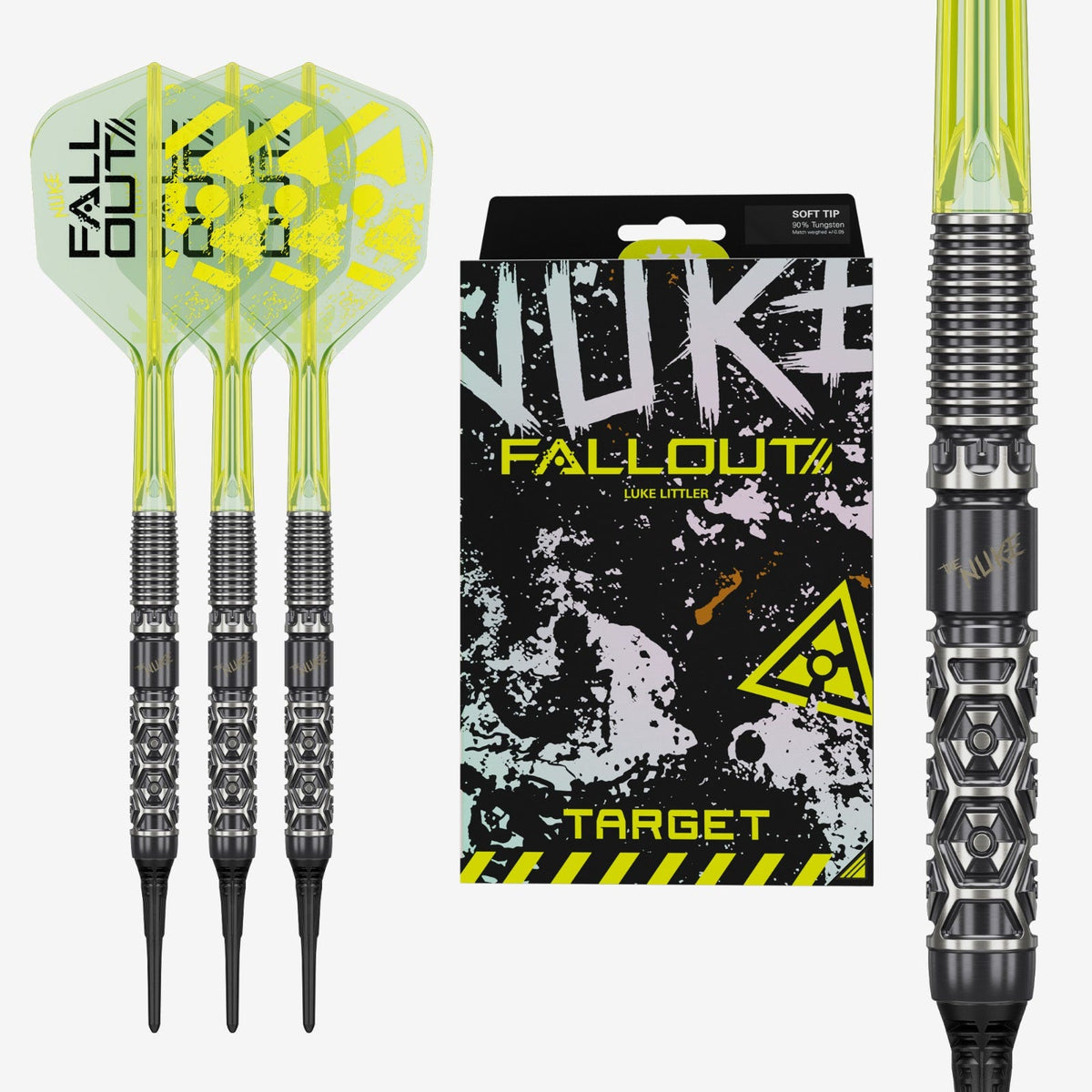 Luke Littler Nuke Fallout 90% Soft Tip Darts 2026