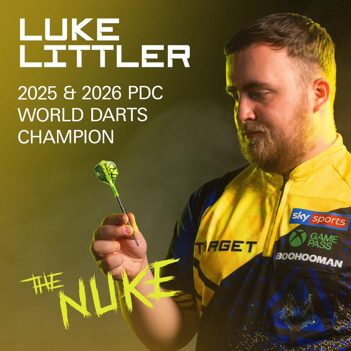 Luke Littler Nuke Fallout  90% SP Steel Tip Darts 2026 - World Darts Champion