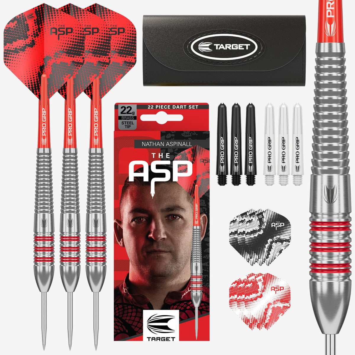 Nathan Aspinall Brass Steel Tip Darts Set