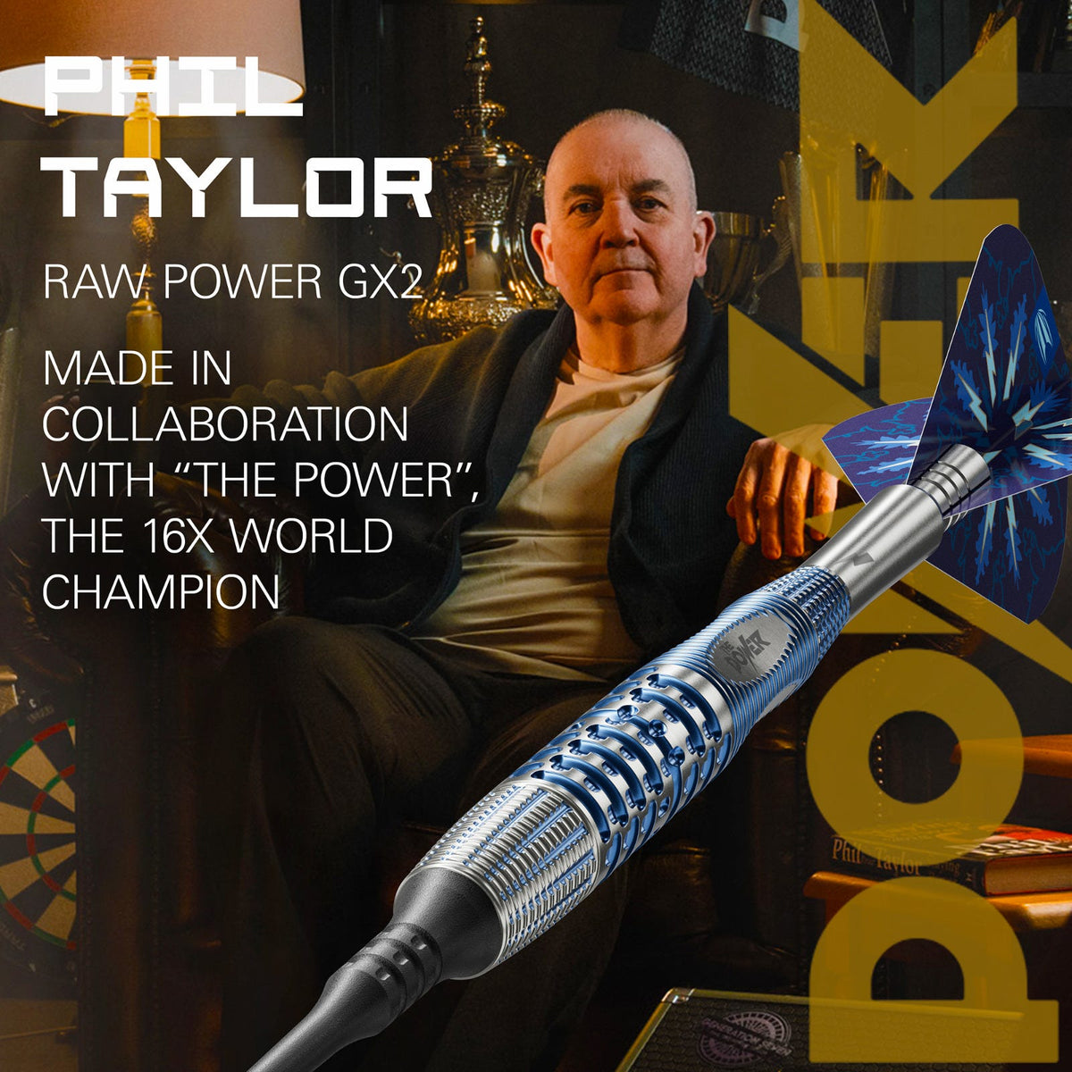Phil Taylor Power GX2 Soft Tip Darts Set - Made in collaboration with Phil Taylor