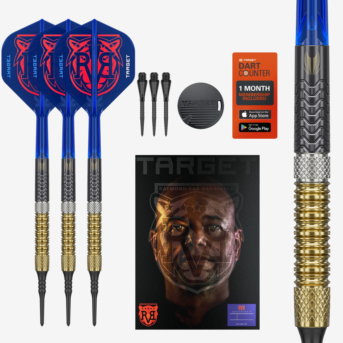 Raymond van Barneveld Gen 6 Soft Tip Darts Set