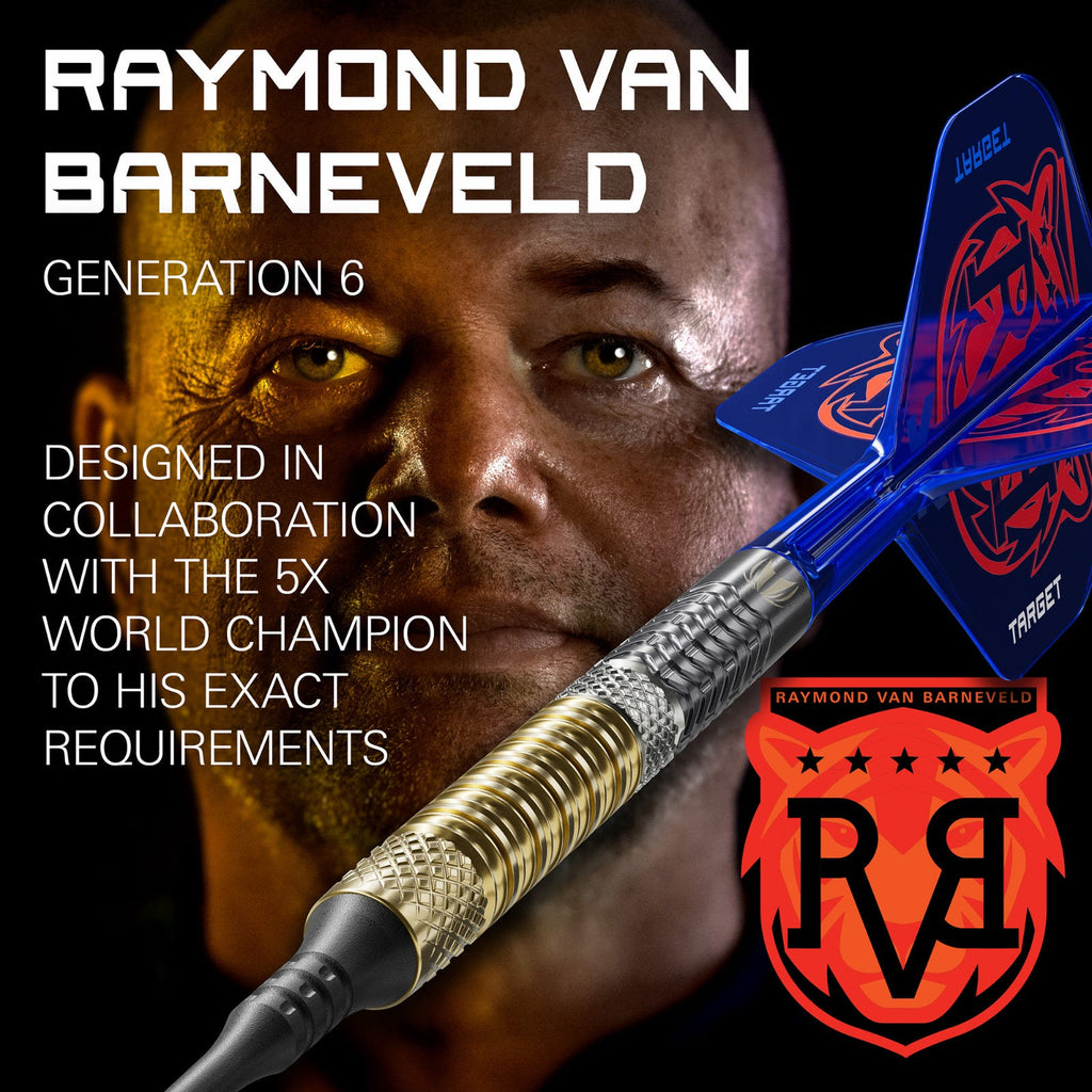 Raymond van Barneveld Gen 6 Soft Tip Darts Set - Made in collaboration with Raymond Van Barneveld