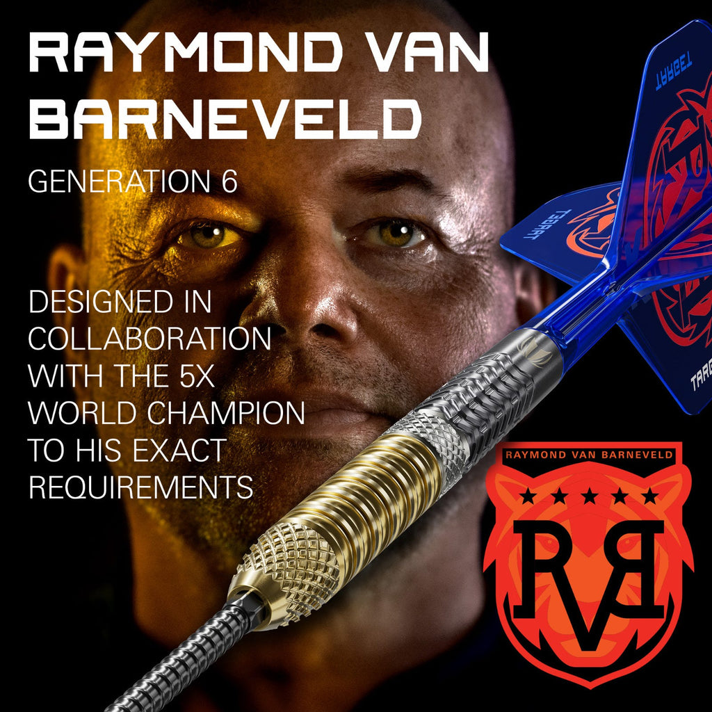 Raymond van Barneveld Gen 6 Swiss Point Darts Set - Made in collaboration with Raymond Van Barneveld