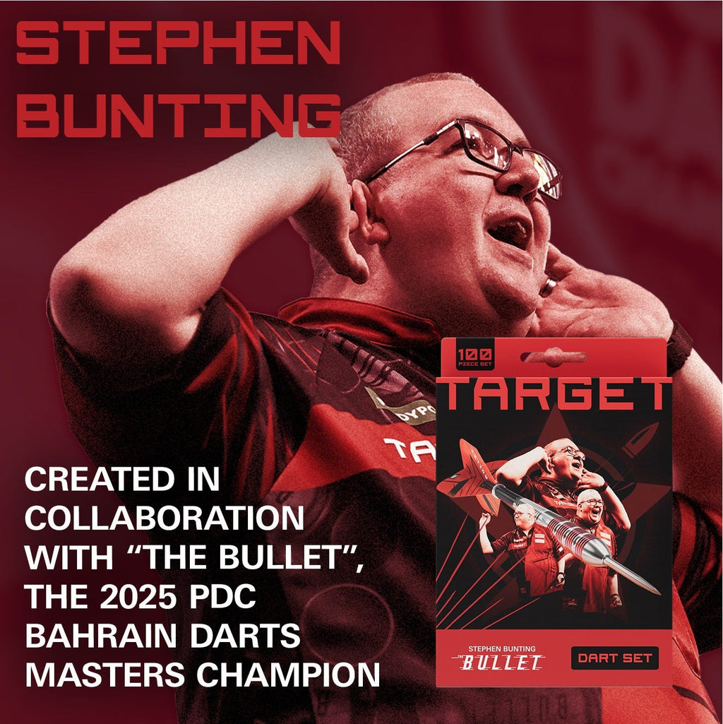 Stephen Bunting 100 PC Brass Dart Set 2026 - in collaboration with 'The Bullet'