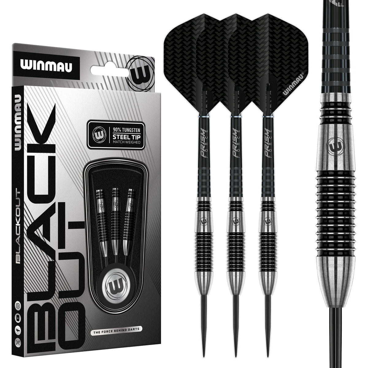 Winmau Blackout 2 90% Tungsten Steel Tip Darts