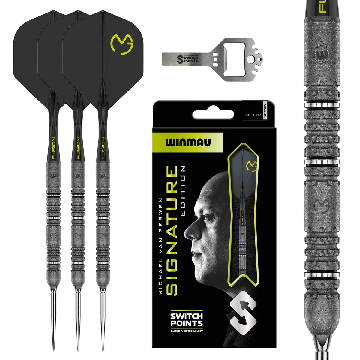 Winmau Michael van Gerwen Signature Edition 90% Tungsten Switch Point Darts