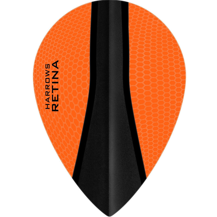 Harrows Retina-X pear flights in orange